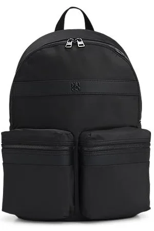 HUGO BOSS Rygsæk i twill med stablet logo