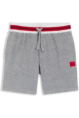 HUGO BOSS Shorts i bomuldsblanding med kontrastdetaljer