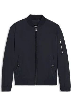 HUGO BOSS Vandskyende jakke med dobbelt B-monogram
