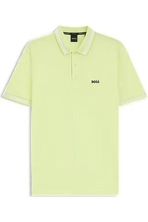 HUGO BOSS Paddy-poloshirt i bomuldspiqué med logo på underkraven