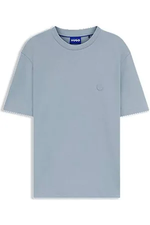 HUGO BOSS T-shirt i bomuldsjersey med Happy -logo