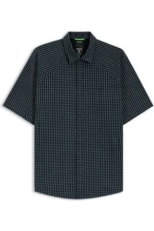 HUGO BOSS Regular fit skjorte i strikket bomuldspiqué