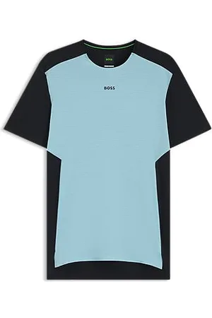 HUGO BOSS Trænings-T-shirt i mesh og jersey med dekorative reflekterende detaljer