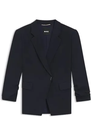 HUGO BOSS Slim fit blazer med trykknaplukning