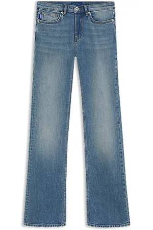 HUGO BOSS Jeans med svaj i denim med stræk og farven Atlantic-blue