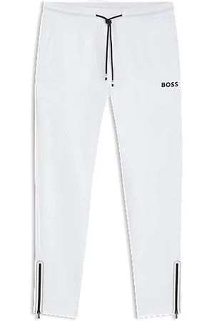 HUGO BOSS Active-tracksuit-bukser i gabardinestof med termoregulerende teknologi