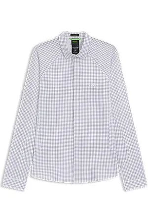 HUGO BOSS Regular fit skjorte i strikket bomuldspiqué