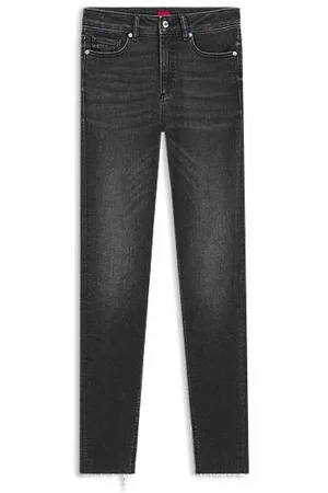 HUGO BOSS Skinny fit jeans i mørkegrå denim med ekstra stræk