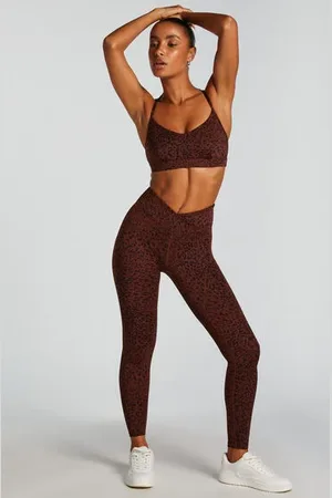 Hunkemöller HKMX Leggings med krydseffekt og høj talje