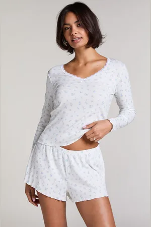 Hunkemöller Pyjamassæt i rib