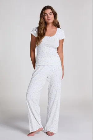Hunkemöller Pyjamassæt i rib
