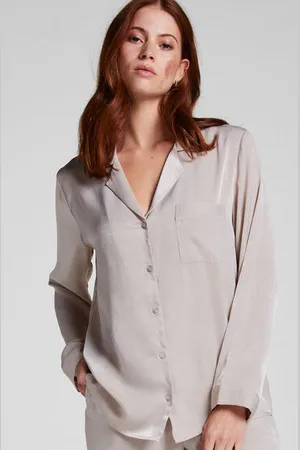 Hunkemöller Langærmet satinjakke