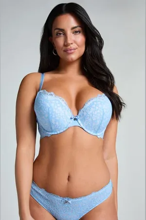 Hunkemöller Formstøbt pushup-bøjle-bh Marine