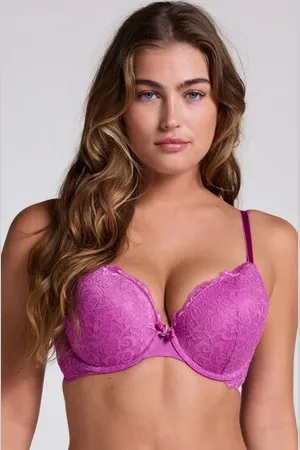 Hunkemöller Formstøbt pushup-bøjle-bh Marine