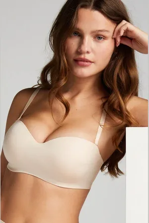 Hunkemöller Formstøbt stropløs bøjle-bh med pushup Smooth