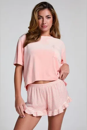Hunkemöller Shorts Velourflæse