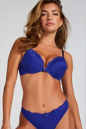 Hunkemöller Formstøbt pushup-bøjle-bh Marine