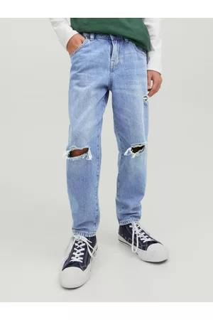 JACK & JONES Mænd Loose fit bukser - Junior Frank Leen Mf 156 Loose Fit Jeans