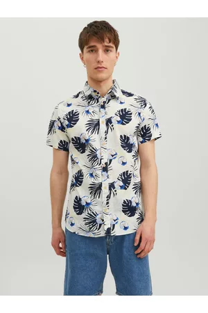 JACK & JONES Mænd Langærmede skjorter - All Over Printed Skjorte