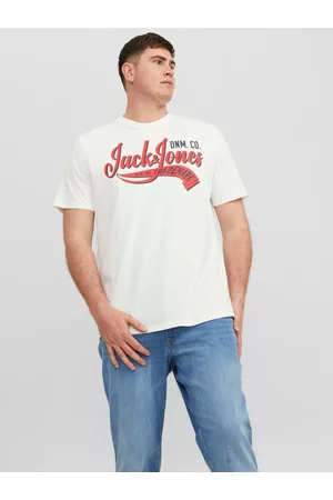 JACK & JONES Mænd Kortærmede - Regular Fit O-hals Plus T-shirt