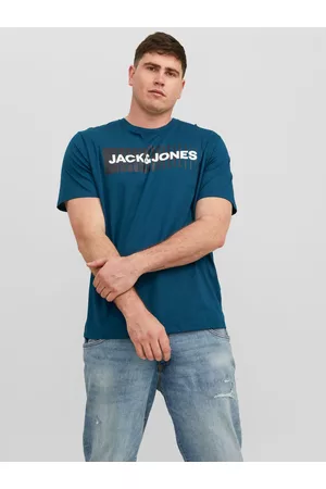 JACK & JONES Mænd Kortærmede - Plus Size Logo T-shirt