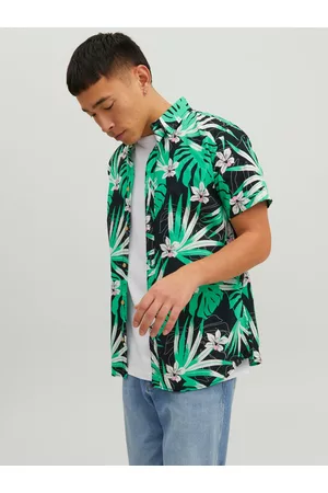 JACK & JONES Mænd Langærmede skjorter - All Over Printed Skjorte