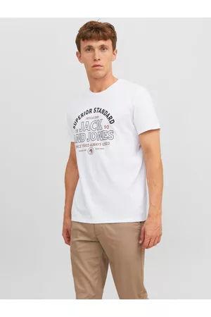 JACK & JONES Mænd Kortærmede - Klassisk T-shirt