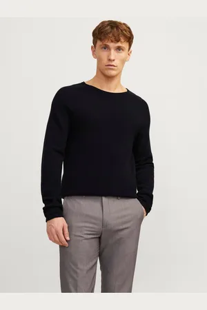 JACK & JONES Ensfarvet Striktrøje