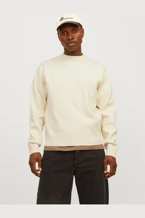 JACK & JONES Ensfarvet Striktrøje