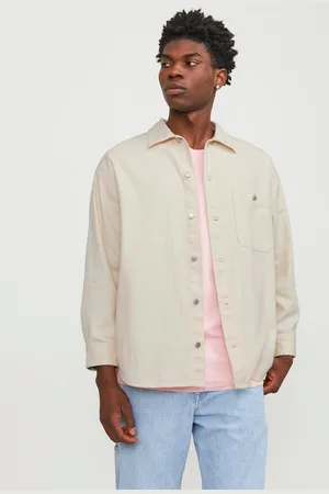 JACK & JONES Wide Fit Denimskjorte