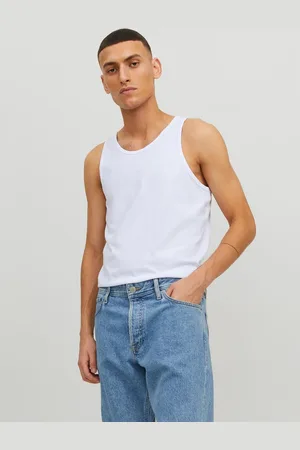 JACK & JONES Ensfarvet O-hals Tanktop
