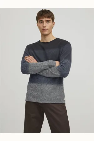 JACK & JONES Ensfarvet Striktrøje