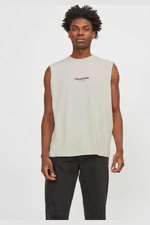 JACK & JONES Printet Crewneck Tanktop