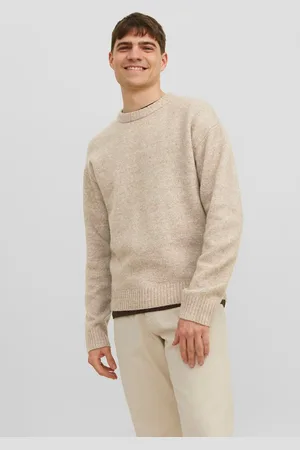 JACK & JONES Ensfarvet Striktrøje