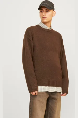 JACK & JONES Ensfarvet Striktrøje