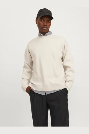 JACK & JONES Ensfarvet Striktrøje