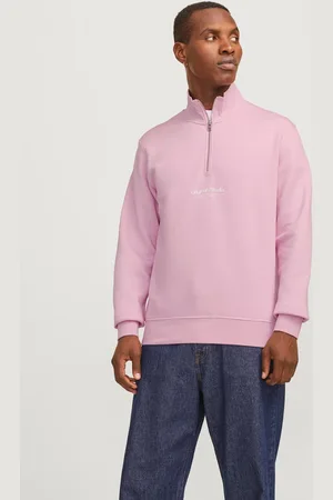 JACK & JONES Tekst Sweatshirt Med Halv Lynlås