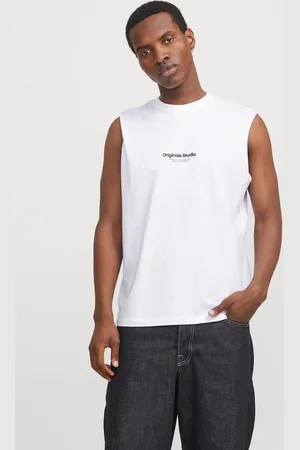 JACK & JONES 2-pak Printet Crewneck Tanktop