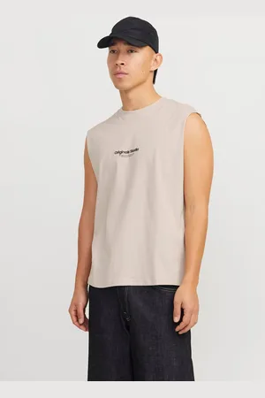 JACK & JONES 2-pak Printet Crewneck Tanktop