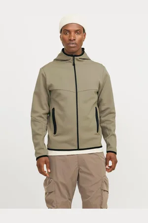 JACK & JONES Ensfarvet Hættetrøje Med Lynlås