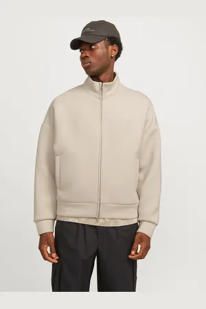 JACK & JONES Ensfarvet Sweatshirt Med Lynlås