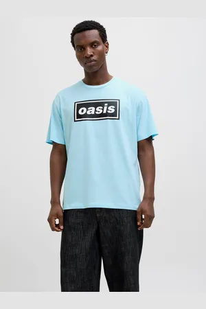 JACK & JONES Printet Crewneck Oasis T-shirt