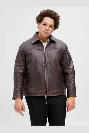 JACK & JONES Plus Size Læderjakke