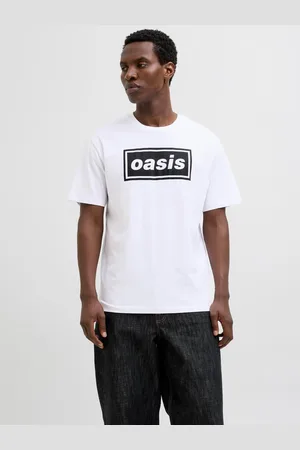 JACK & JONES Printet Crewneck Oasis T-shirt