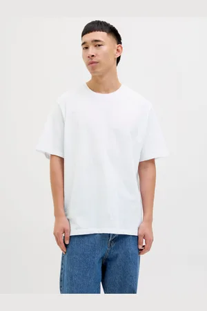 JACK & JONES 5-pak Ensfarvet Crewneck T-shirt