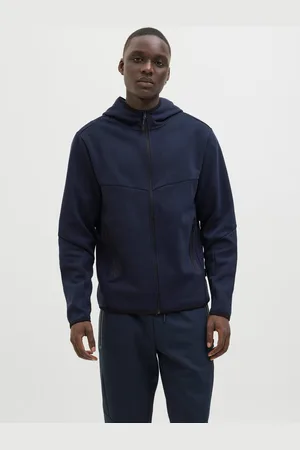 JACK & JONES Ensfarvet Hættetrøje Med Lynlås