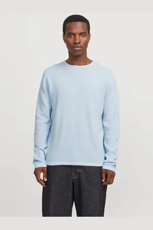 JACK & JONES Ensfarvet Striktrøje
