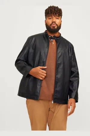 JACK & JONES Plus Size Jakke I Imiteret Læder