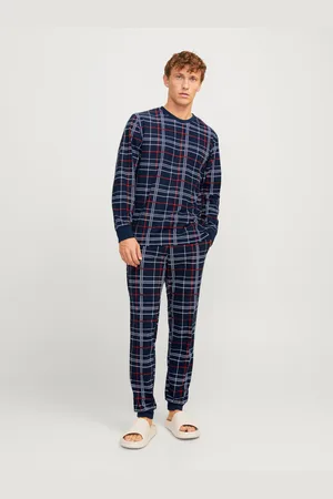 JACK & JONES All Over Print O-hals Loungewear-sæt