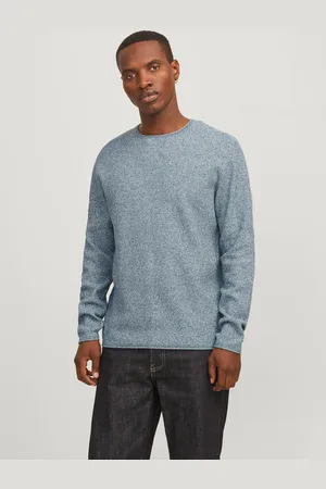JACK & JONES Ensfarvet Striktrøje